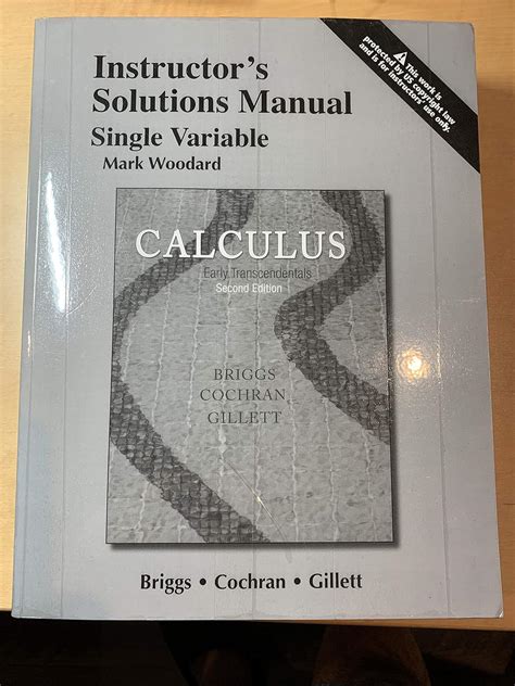 instructor solution manual for single variable calculus early Kindle Editon