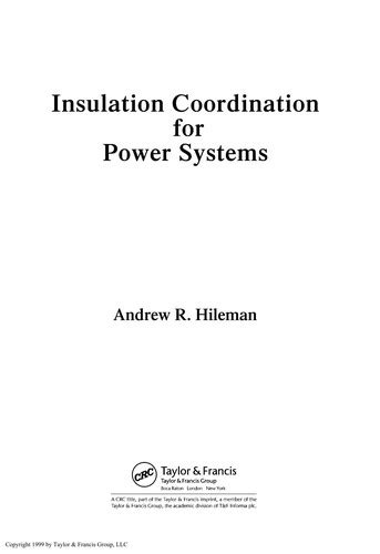 insulation coordination for power systems hileman Doc