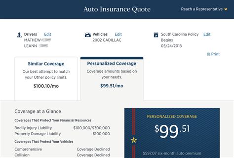 insurance quote usaa