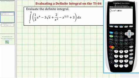 integral on ti 84