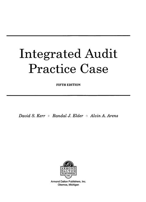 integrated audit practie case 5th edition solutions PDF