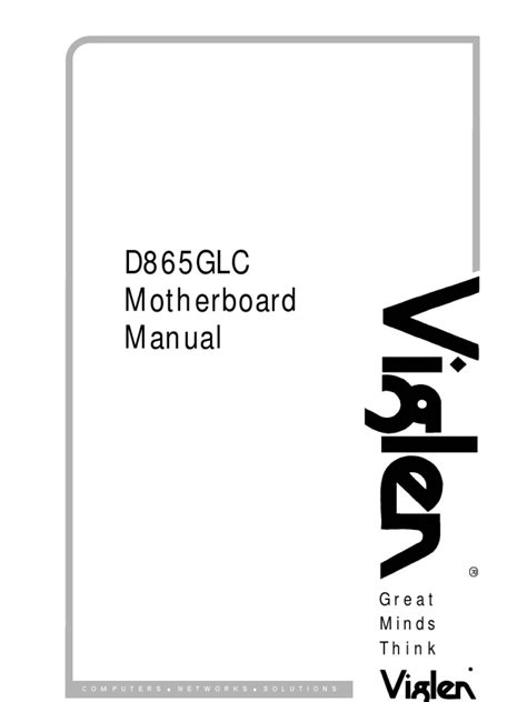 intel 865glc motherboard manual Epub