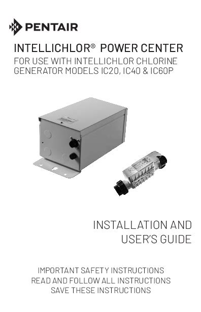 intellichlor power center installation guide Epub