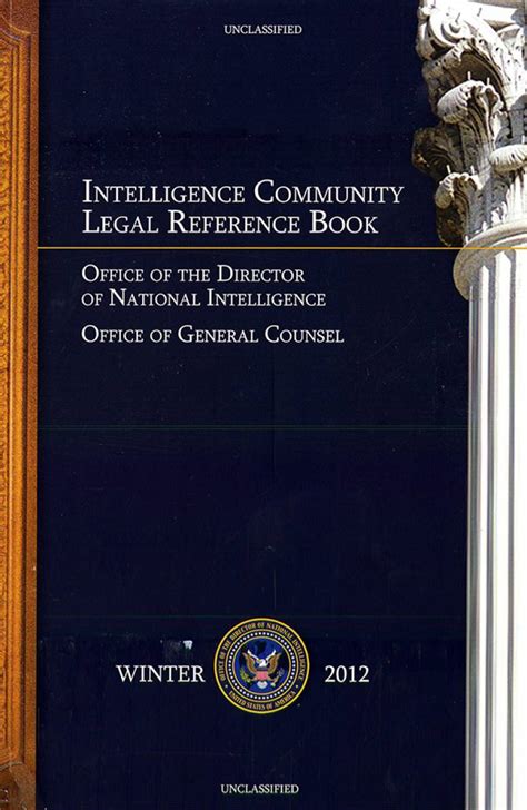 intelligence community legal reference book winter 2012 PDF