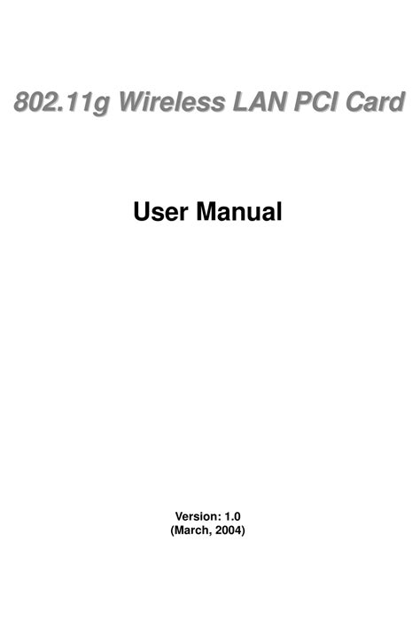 intellinet pci card 500517 user guide PDF