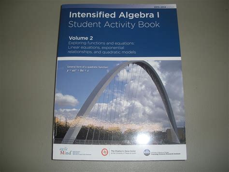 intensified algebra 1 volume 2 answer key PDF