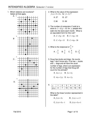 intensified algebra 1 volume 2 answer key PDF