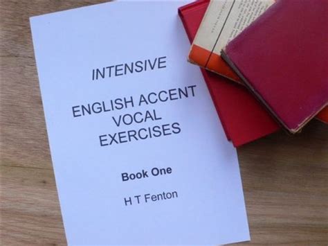 intensive english accent vocal exercises Reader