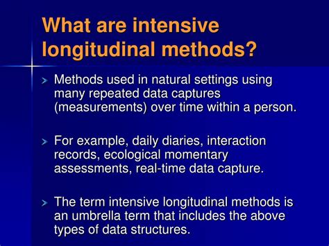 intensive longitudinal methods intensive longitudinal methods Reader