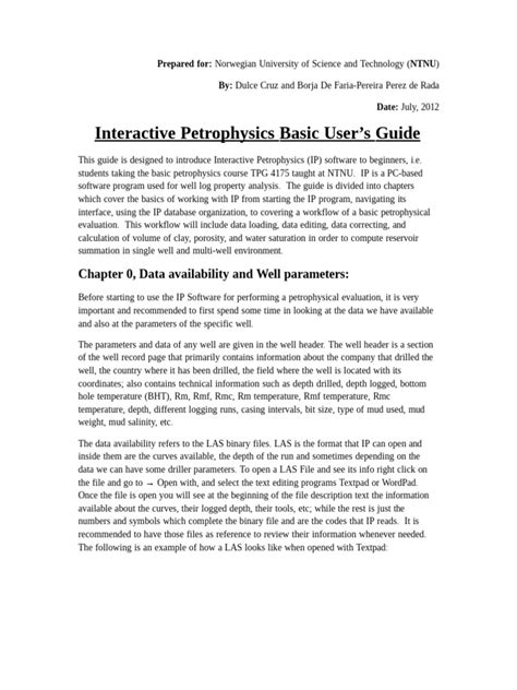 interactive petrophysics manual pdf pdf Epub