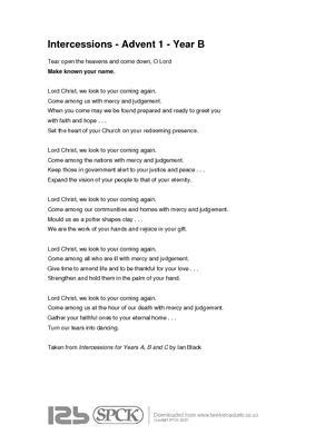 intercessions for years a b and c PDF