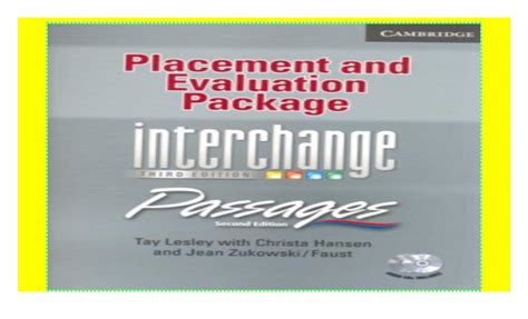 interchange third edition placement test Doc