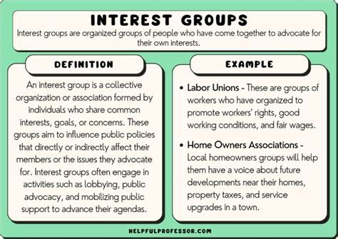 interest groups examples in ao gov