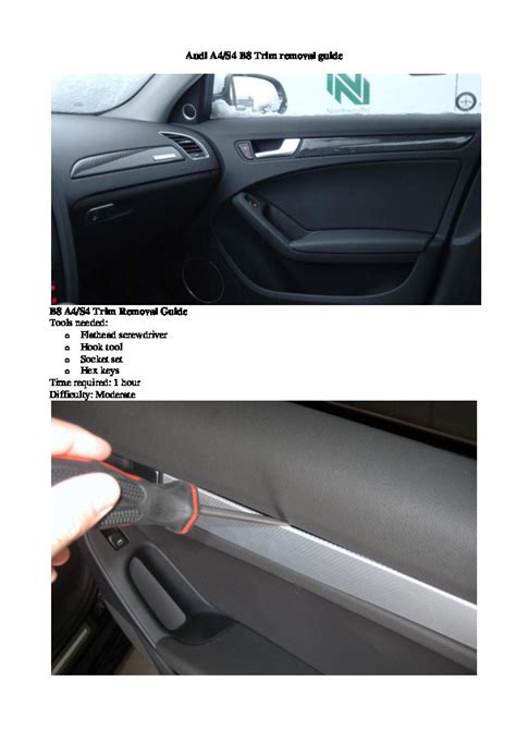 interior trim removal guide audi b8 Ebook Kindle Editon