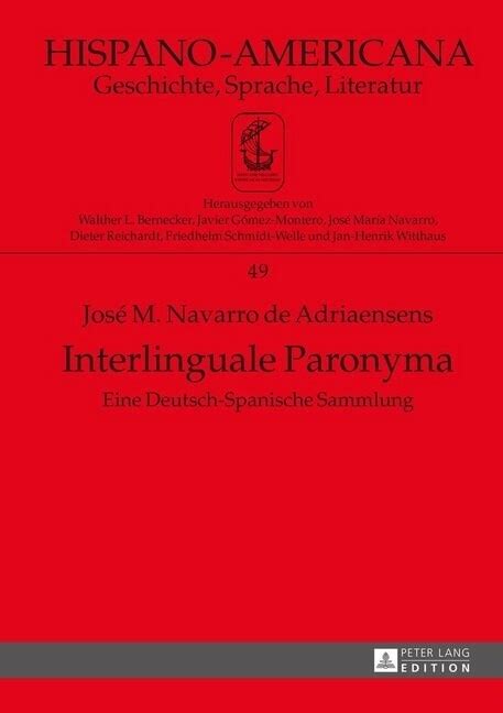 interlinguale paronyma deutsch spanische sammlung hispano americana Reader