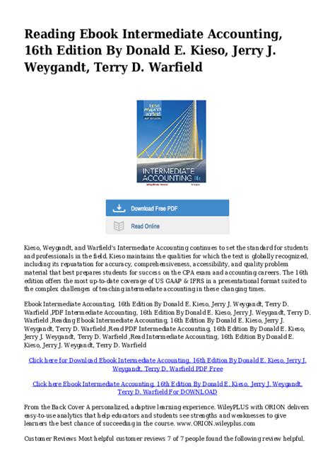 intermediate accounting 16th edition pdf Reader