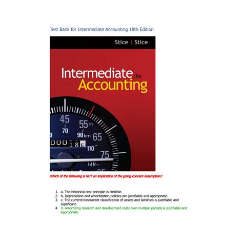 intermediate accounting 18th edition stice Kindle Editon