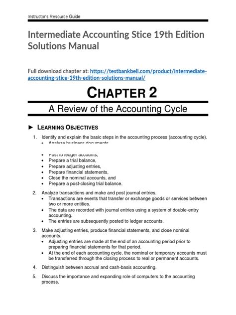 intermediate accounting stice solutions 19e Kindle Editon