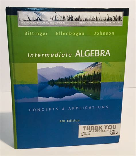 intermediate algebra bittinger 9th edition Reader