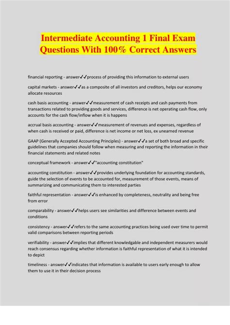 intermediate financial accounting exam papers with solution Kindle Editon