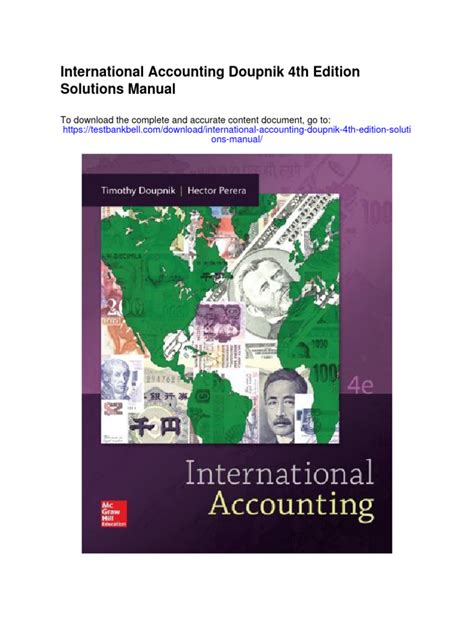 international accounting doupnik 4th edition solutions manual Ebook Reader