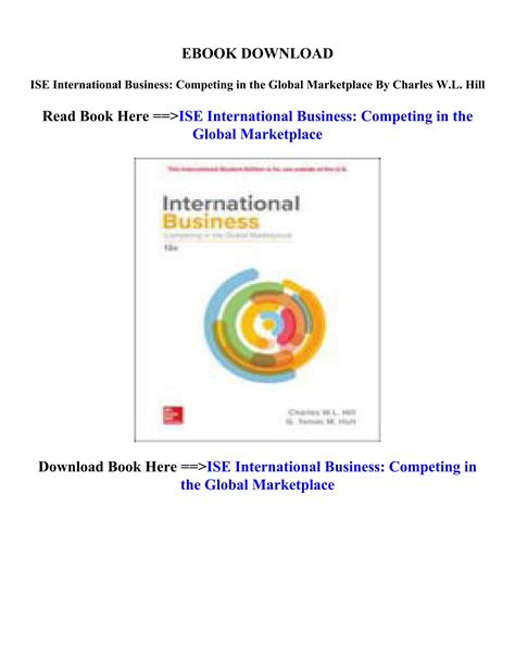 international business competing in the global marketplace 9th edition pdf download Epub