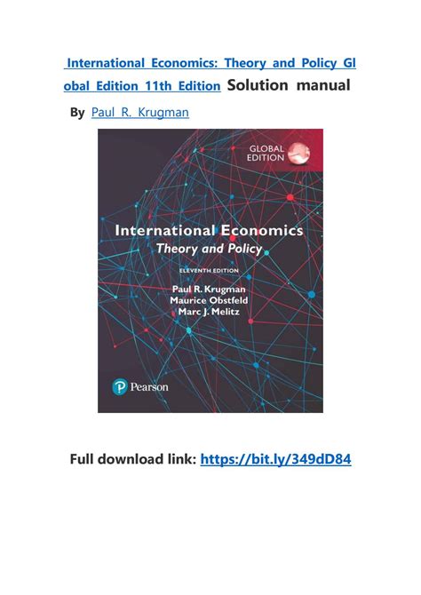 international economics manual solution PDF