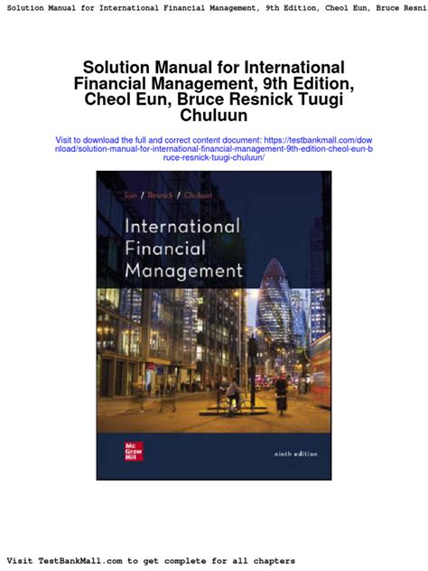 international financial management eun resnick solution manual Doc
