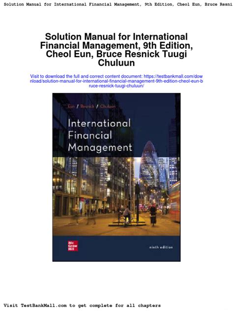 international financial management eun resnick solution manual Epub