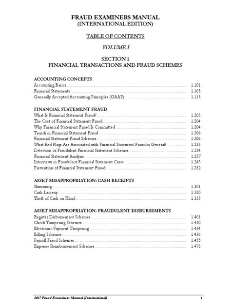 international fraud examiners manual PDF
