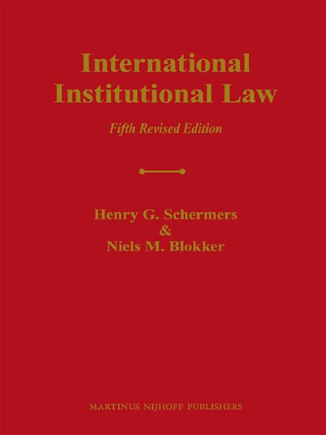 international institutional law PDF