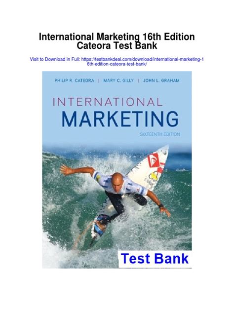 international marketing 16th edition pdf Epub