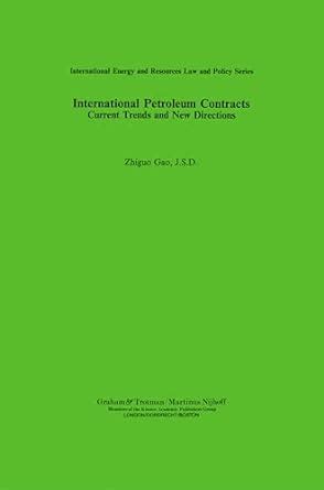 international petroleum contracts current trends and new directions PDF