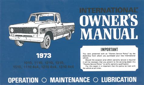 international trucks owners manuals Reader