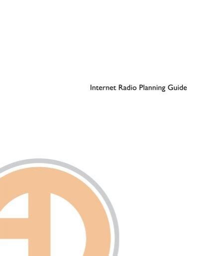 internet radio planning guide pdf Reader