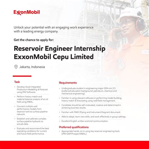 internship at exxonmobil
