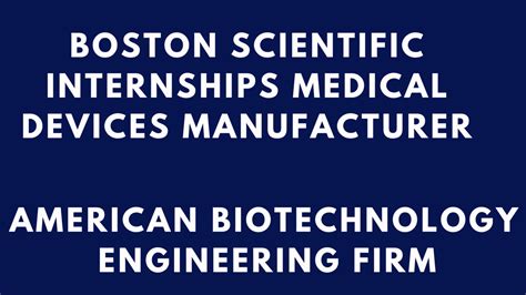 internship boston scientific