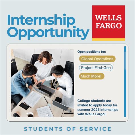 internship in wells fargo