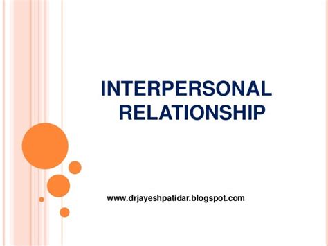 interpersonal relationship in nursing ppt PDF