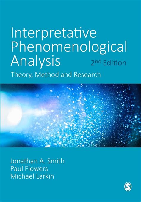 interpretative phenomenological analysis theory method and research Kindle Editon