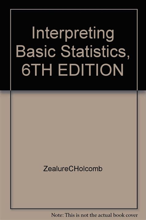 interpreting basic statistics 6th edition PDF