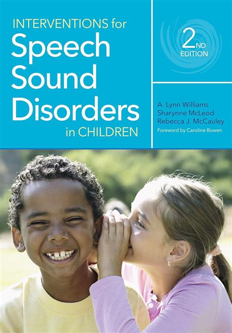 interventions for speech sound disorders in children cli Reader