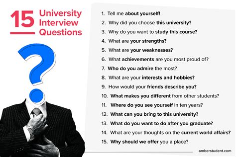 interview questions for students