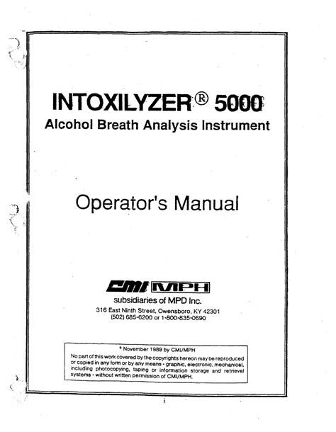 intoxilyzer 5000 louisiana operators manual PDF Reader