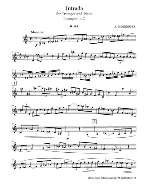 intrada trumpet in c and piano Kindle Editon