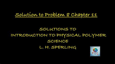 intro to physical polymer science solution manual Kindle Editon