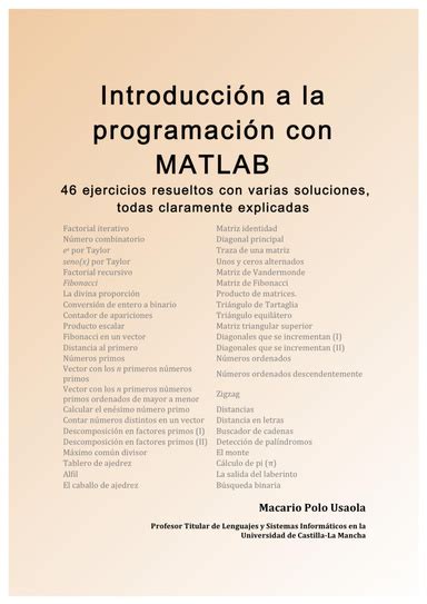 introduccion la programacion con matlab PDF