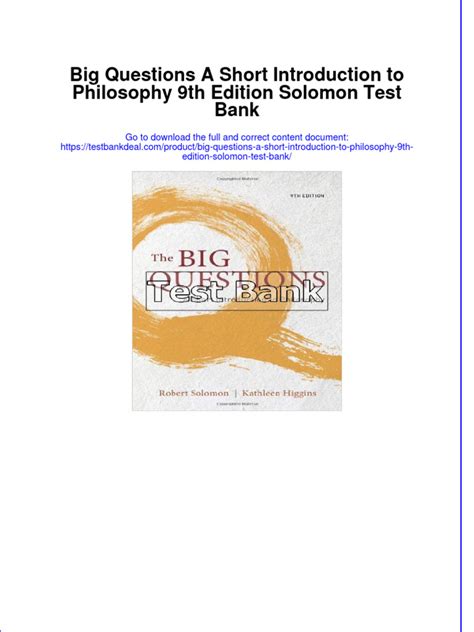 introducing philosophy solomon 9th edition pdf Ebook PDF