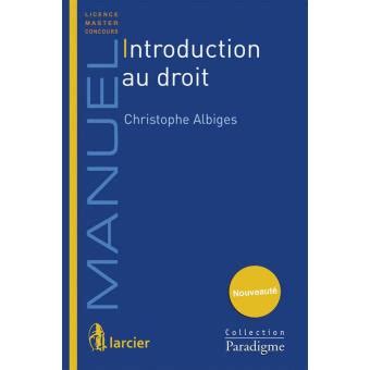 introduction au droit christophe albig s Kindle Editon