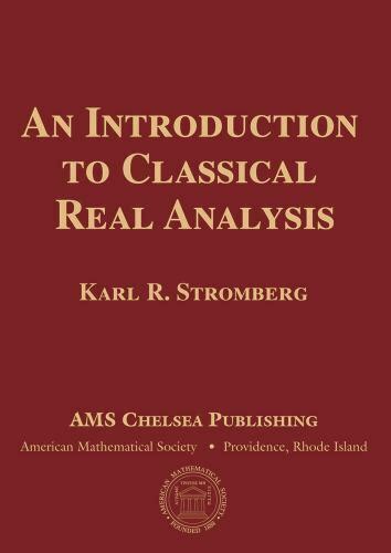 introduction classical analysis chelsea publishing Epub